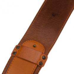 Pre Owned Chloe Brown and Orange Leather Belt 85 CM