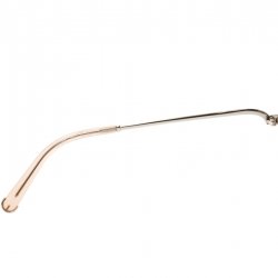 Pre Owned Chloe Gold Transparent Peach/ Brown Pink Gradient Carlina CE120S Round Oversize Sunglasses