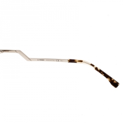 Pre Owned Fendi Brown Blue Mirrored FF0060/S Iridia Cat Eye Sunglasses