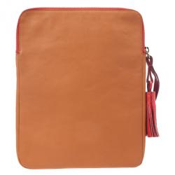 Chloe Orange Leather Eva iPad Cover