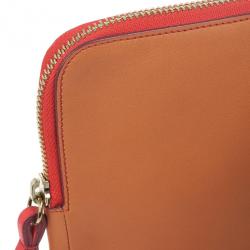 Chloe Orange Leather Eva iPad Cover