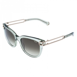 Pre Owned Chloe Clear Green  CE679S Wayfarer Sunglasses