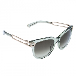 Pre Owned Chloe Clear Green  CE679S Wayfarer Sunglasses