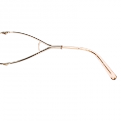 Chloé Rose Gold Tone/Peach Gradient CE124S Round Sunglasses