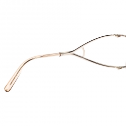 Chloé Rose Gold Tone/Peach Gradient CE124S Round Sunglasses