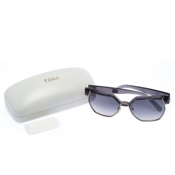 Chloe Clear Dark Grey Gradient CE665S Browline Sunglasses