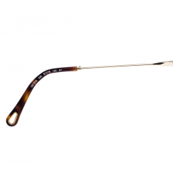 Pre Owned Chloe Gold/Pink Brown Gradient CE131S Heart Shape Sunglasses