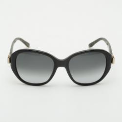 مملوكة مسبقًا Chloe Black Oval Plastic Sunglasses