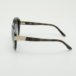 مملوكة مسبقًا Chloe Black Oval Plastic Sunglasses