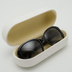 مملوكة مسبقًا Chloe Black Oval Plastic Sunglasses