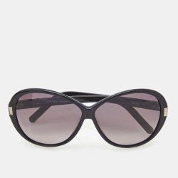 Pre Owned Chloe Black CE605S Oval Sunglasses