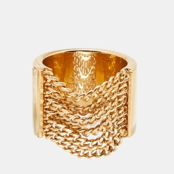 Chloe Gold Tone Ring Size 54