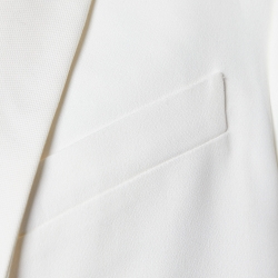 مملوكة مسبق ًا Chloe Off White Crepe Slovakia Crop Blazer M