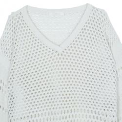 Pre Owned Chloe Off-white Cotton Sweater M