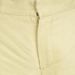 Chloe Yellow Hemp High Waist Wide Leg Pants M