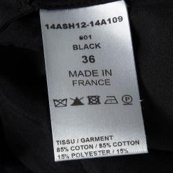 Pre Owned Chloe Black Lace High Waist Shorts S