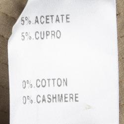 Pre Owned Chloe Noisette Brown Corduroy Cargo Pants M