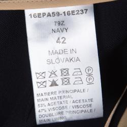 Pre Owned Chloe Navy Blue Drawstring Detail Pants L