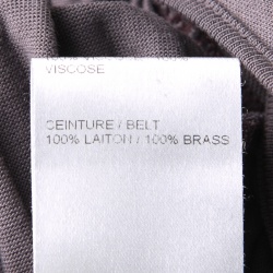 Pre Owned Chloe Purple Draped Belted Sleeveless Maxi Dress M