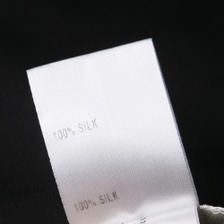 Pre Owned Chloe Black Silk Chiffon Pintuck Detail Ruffle Bottom Sleeveless Dress M