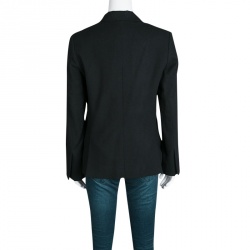 Pre Owned Chloe Black Wool Tailored Blazer S