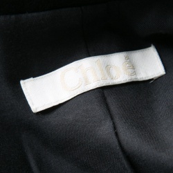 Pre Owned Chloe Black Wool Tailored Blazer S