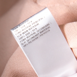 Pre Owned Chloe Tender Pink Silk Ruffle Detail Long Sleeve Dress S