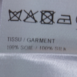 Pre Owned Chloe Monochrome Floral Printed Silk Tapered Pants M