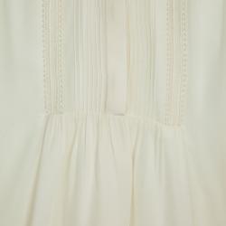Pre Owned Chloe Long Sleeve Yoke Top M