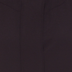 Pre Owned Chloe Truffle Brown Silk Blend Puff Sleeve Front Button Top L