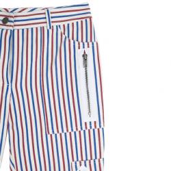 Pre Owned Chloe Striped Zipper Pants S