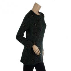 مملوكة مسبقًا Chloe Snake Print Knit Sweater S