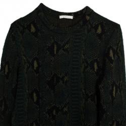 مملوكة مسبقًا Chloe Snake Print Knit Sweater S