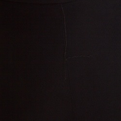 Chloe Black Crepe Waist Band Detail Wide Leg Pants M