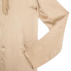 Pre Owned Chloe Long Sleeved Silk Dress L