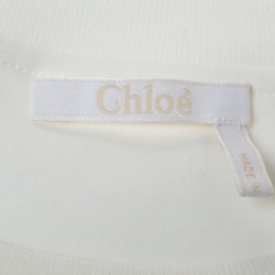 Chloe Off White Horse Print Cotton T-Shirt M