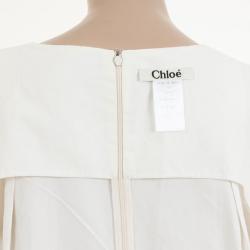 مملوكة مسبقًا Chloe Cream Dress with Ruffled Sleeves L