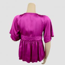 مملوكة مسبقًا See by Chloe Pink Silk Blouse Size M