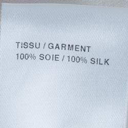 Pre Owned Chloe Off-White Silk Paneled Front Shirt S