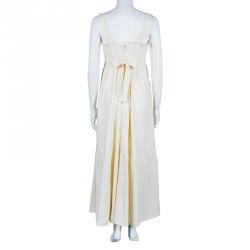 Pre Owned Chloe Off-white Sleeveless Midi Dress M