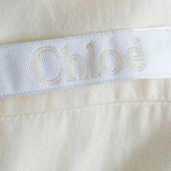 Pre Owned Chloe Off-white Sleeveless Midi Dress M