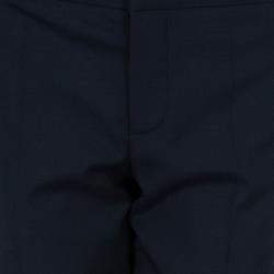 Pre Owned Chloe Black Cady Formal Trousers L
