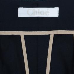 Pre Owned Chloe Black Cady Formal Trousers L