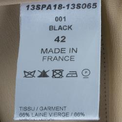 Pre Owned Chloe Black Cady Formal Trousers L