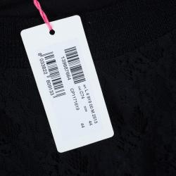 Pre Owned See by Chloe Black Lace Cotton Top M