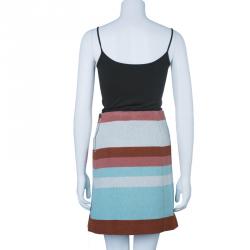 Pre Owned See By Chloe Multicolor Striped Wool Skirt