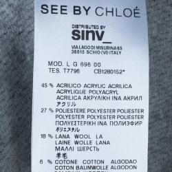 Pre Owned See By Chloe Multicolor Striped Wool Skirt