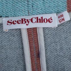 See By Chloe Striped Wool Cape