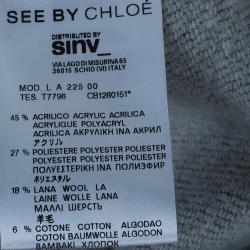 See By Chloe Striped Wool Cape