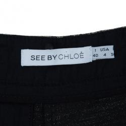 Pre Owned See by Chloe Metallic Shorts S